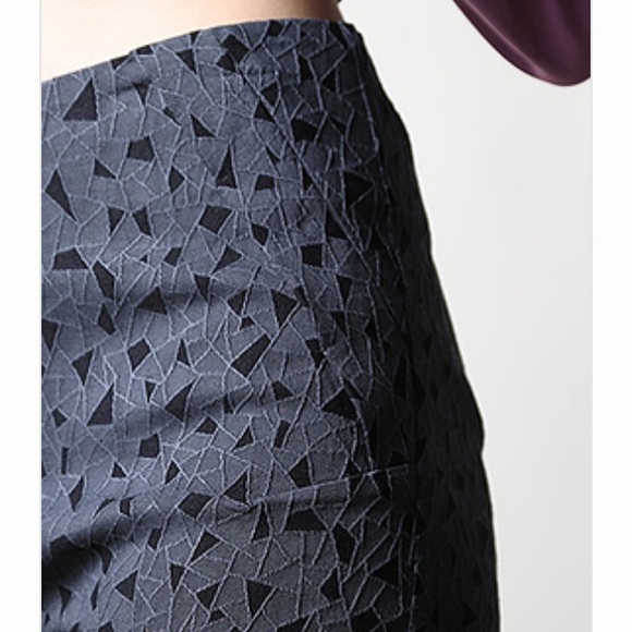 High Waisted Ankle Pant With Geo Print! - Picture 3 of 4