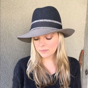 New Two Tone Grey Wool Nordstrom Hat