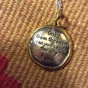 sterling silver and gold baroni Rumi  necklace