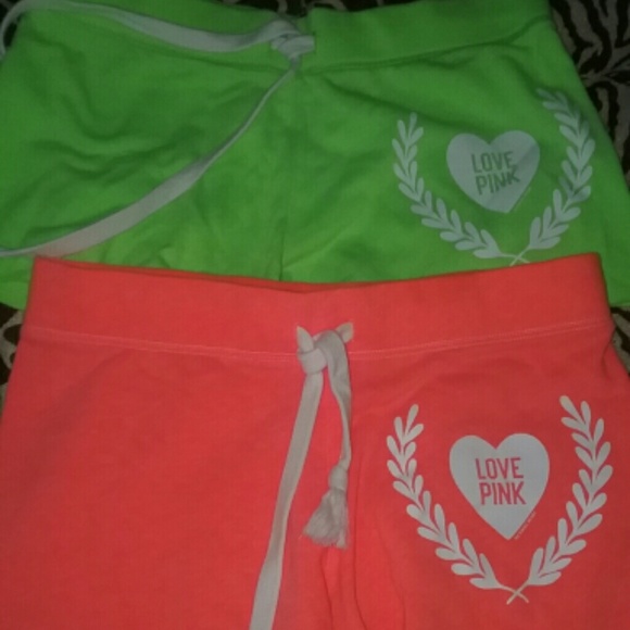 SOLD Vs shorts neon green and orange