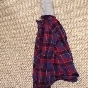Long sleeve plaid Polly & Esther brand t-shirt