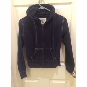 Navy hooded jacket GIRLS*