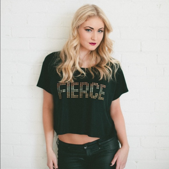 Fierce Studded crop top