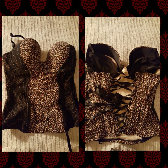 Fredericks of Hollywood fashion cheetah corset