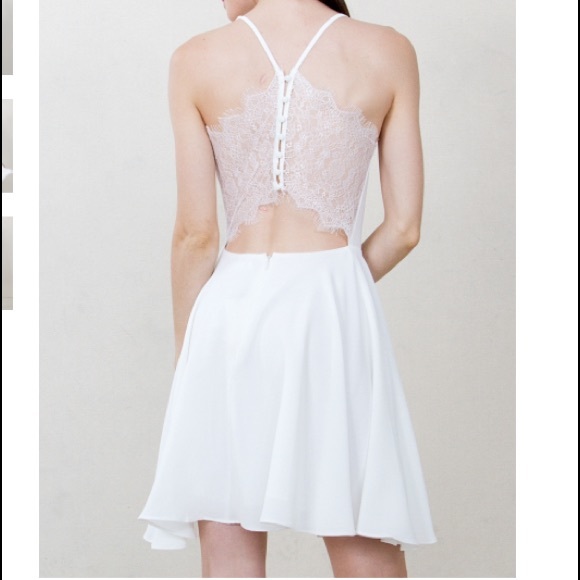 White Lace Back Dress. Truly gorgeous!