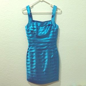 Silky blue dress👗