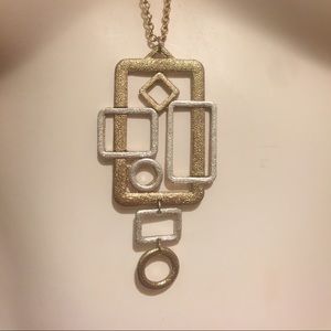 Two-Tone Pendant Necklace