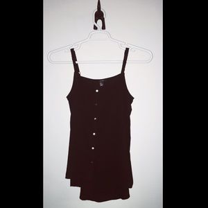 Black button up tank