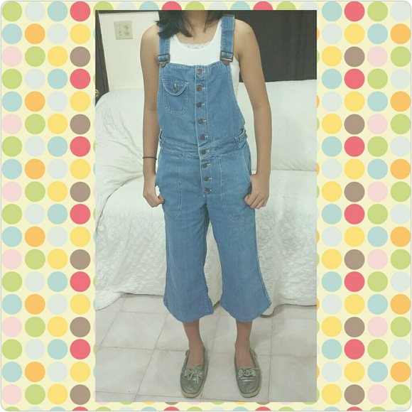 hang ten Denim - ❌Sold❌70s Vintage Hang Ten Cropped Length overalls