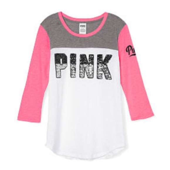 PINK Victoria's Secret Tops - VS PINK Bling Tee