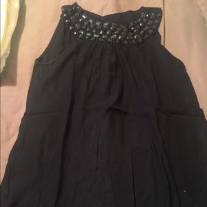 Beaded sleeveless shirt