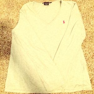 XL Gray Ralph Lauren Longsleeve Top
