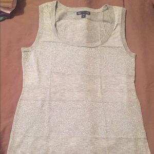Sparkly stripe tank top