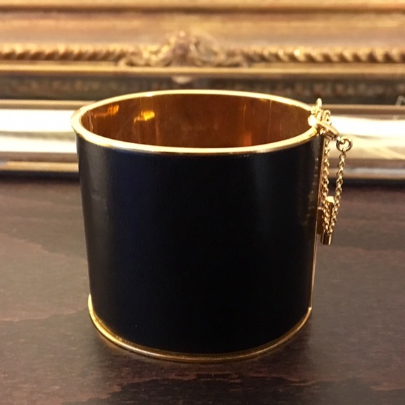 Celine black leather cuff - Picture 2 of 4