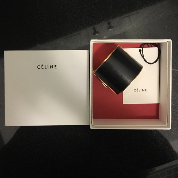 Celine black leather cuff - Picture 4 of 4
