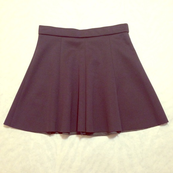 Dark Gray Skater Skirt