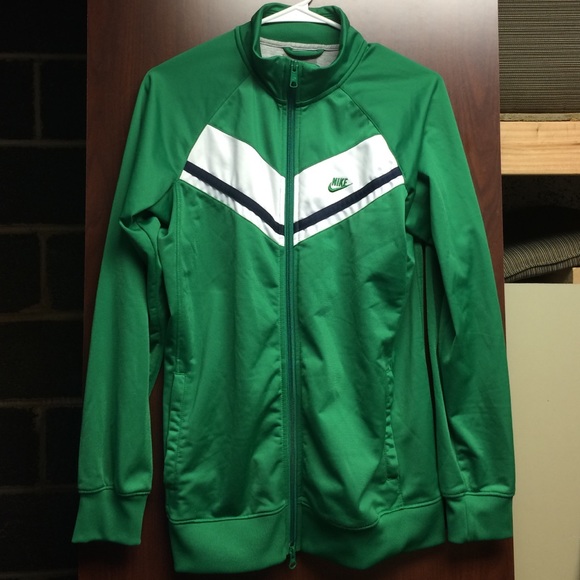 green nike track jacket