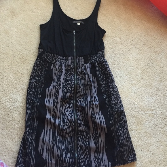 Black and grey dress