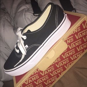 Authentic Black Vans