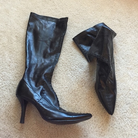 Leather boots