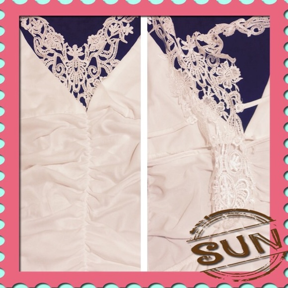 White Laced Halter like top