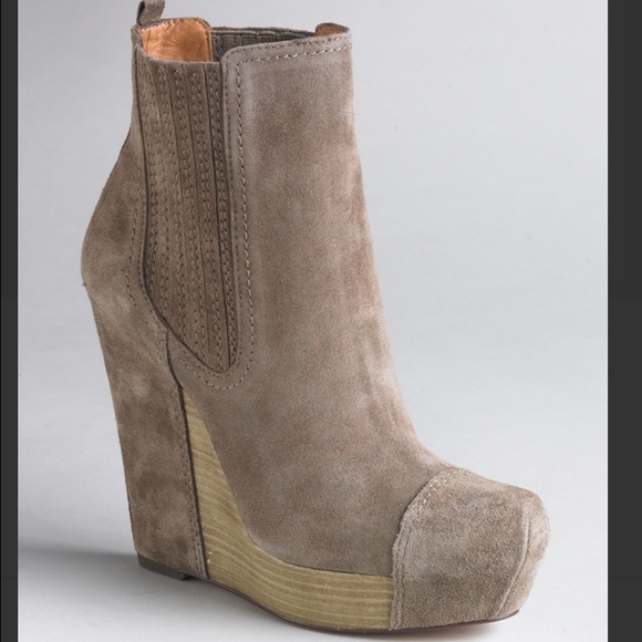 Joan and David platform booties