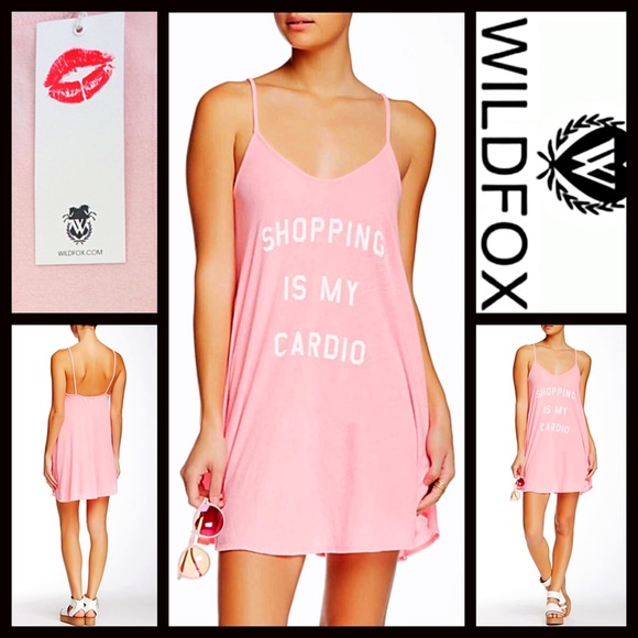 ❌SOLD❌ WILDFOX DRESS Shopping Is My Cardio - Picture 4 of 4