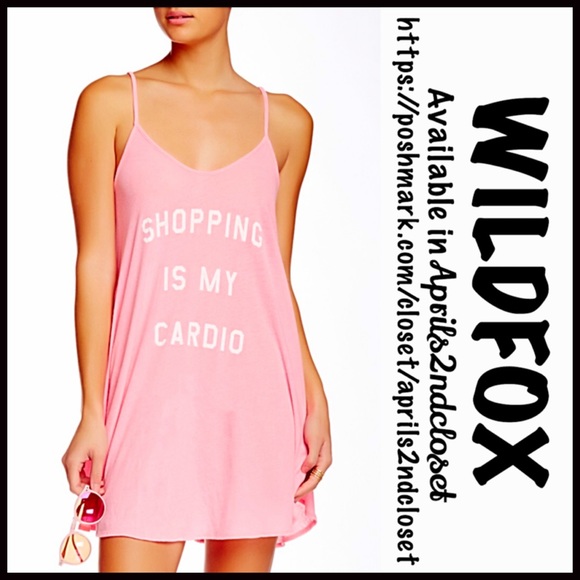 ❌SOLD❌ WILDFOX DRESS Shopping Is My Cardio - Picture 3 of 4