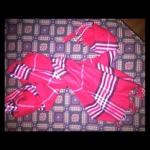 Country Plaid Scarf with Fringe