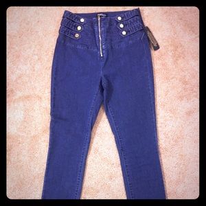 Bebe. High-waisted skinny jean.