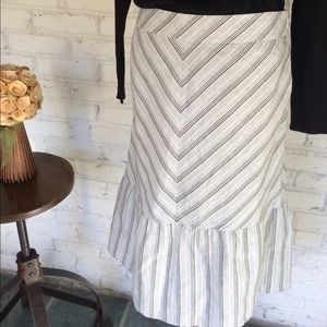 Ann Taylor Loft linen a-line skirt