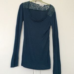 Blue easy wear top