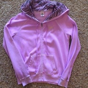 Gently worn Pink zip up