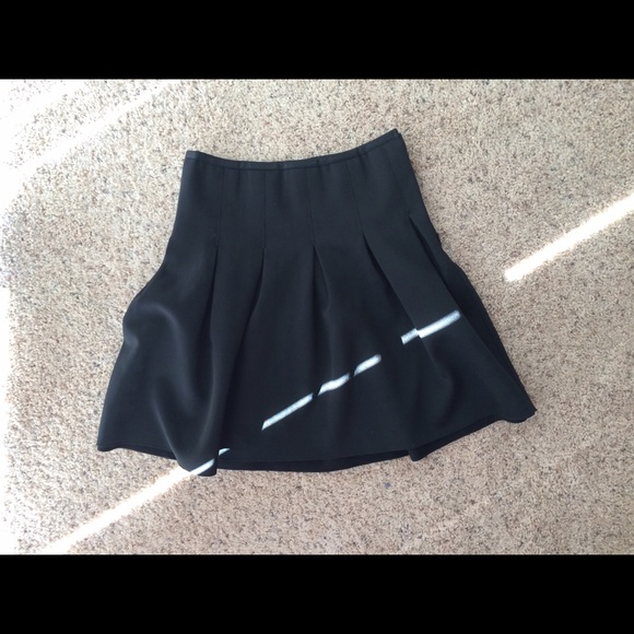 Black scuba skater skirt