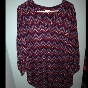 High-Low chiffon top! EUC!