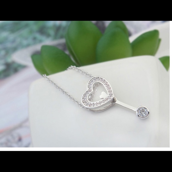 Heart beat away necklace