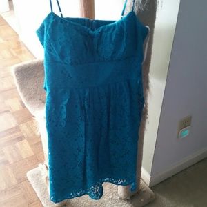Short blue dress