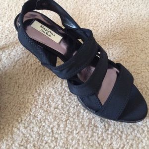 Simply Vera wang black shoes.