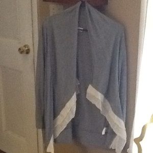 Lace detail cardigan