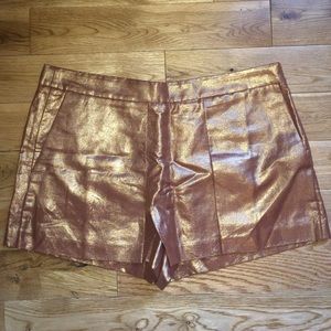 J.Crew Metallic Foulard Shorts BRAND NEW