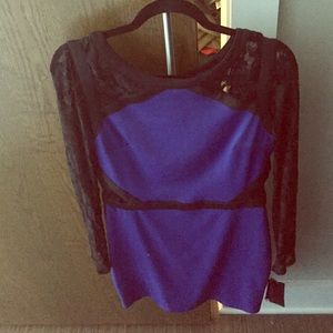 Blue and Black dress