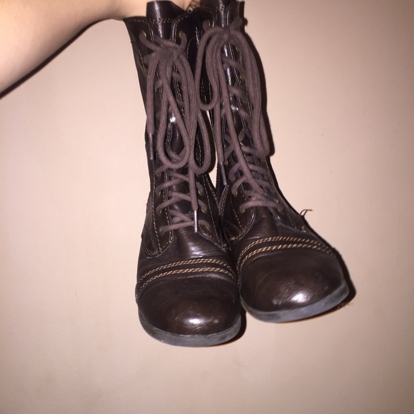 American Eagle combat boots. ON HOLD - Picture 2 of 2
