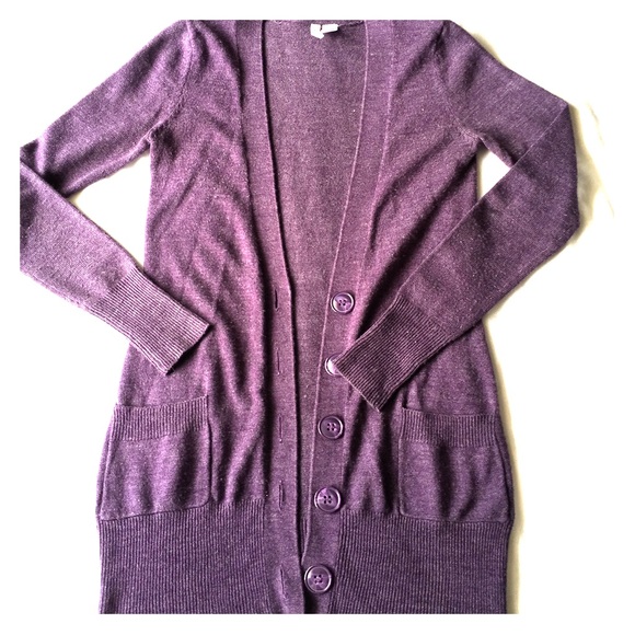 Dark purple cardigan