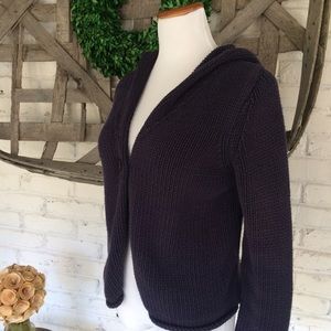 GAP hooded chunky knit cardigan