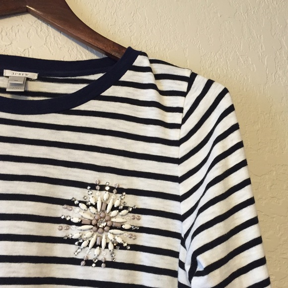 J. Crew Tops - RESERVED - J.Crew Stripe Painter Tee