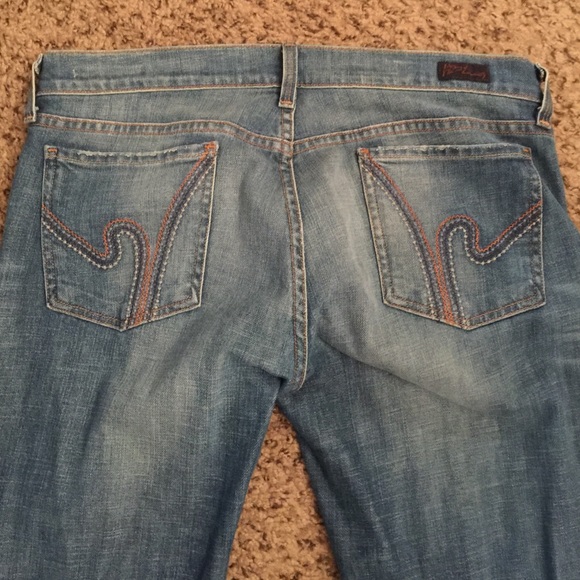 Citizen of humanity flare leg jeans.