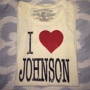 "I ❤️ Johnson Motors" Beige Tee