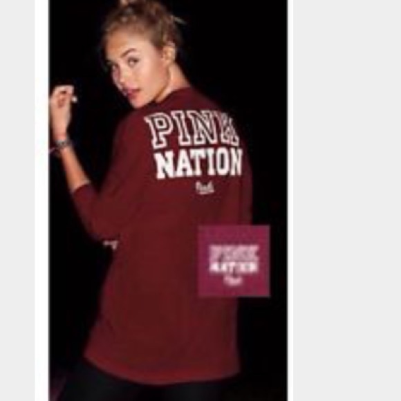 PINK Maroon long sleeve