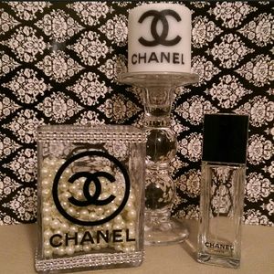 Custom Designed Tall Glass Brush Holders