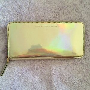 Gold Holographic Marc by Marc Jacobs Wallet